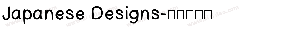 Japanese Designs字体转换
